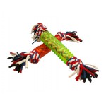 ΠΑΙΧΝΙΔΙ ΣΚΥΛΟΥ ΜΕ ΕΛΑΣΤΙΚΟ ΣΧΟΙΝΙ ΣΕ 3 ΧΡΩΜΑΤΑ 36CM